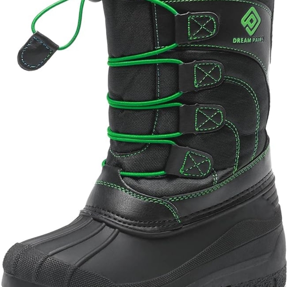 BNIB Junior Boys Girls Knee High Waterproof Winter Snow Boots size 5 - Picture 3 of 11